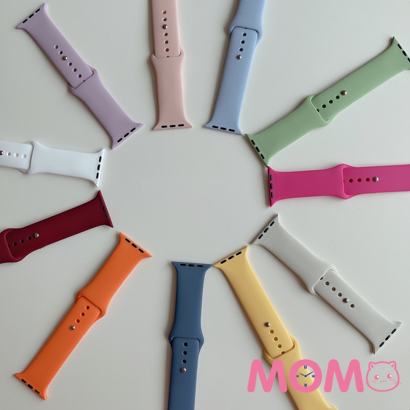 Dây Đeo Silicone Kiểu Dáng Thể Thao Dành Cho Đồng Hồ Thông Minh Apple Watch series 7 6 5 4 3 2 SE 45mm 41mm 44mm 40mm 42mm T500