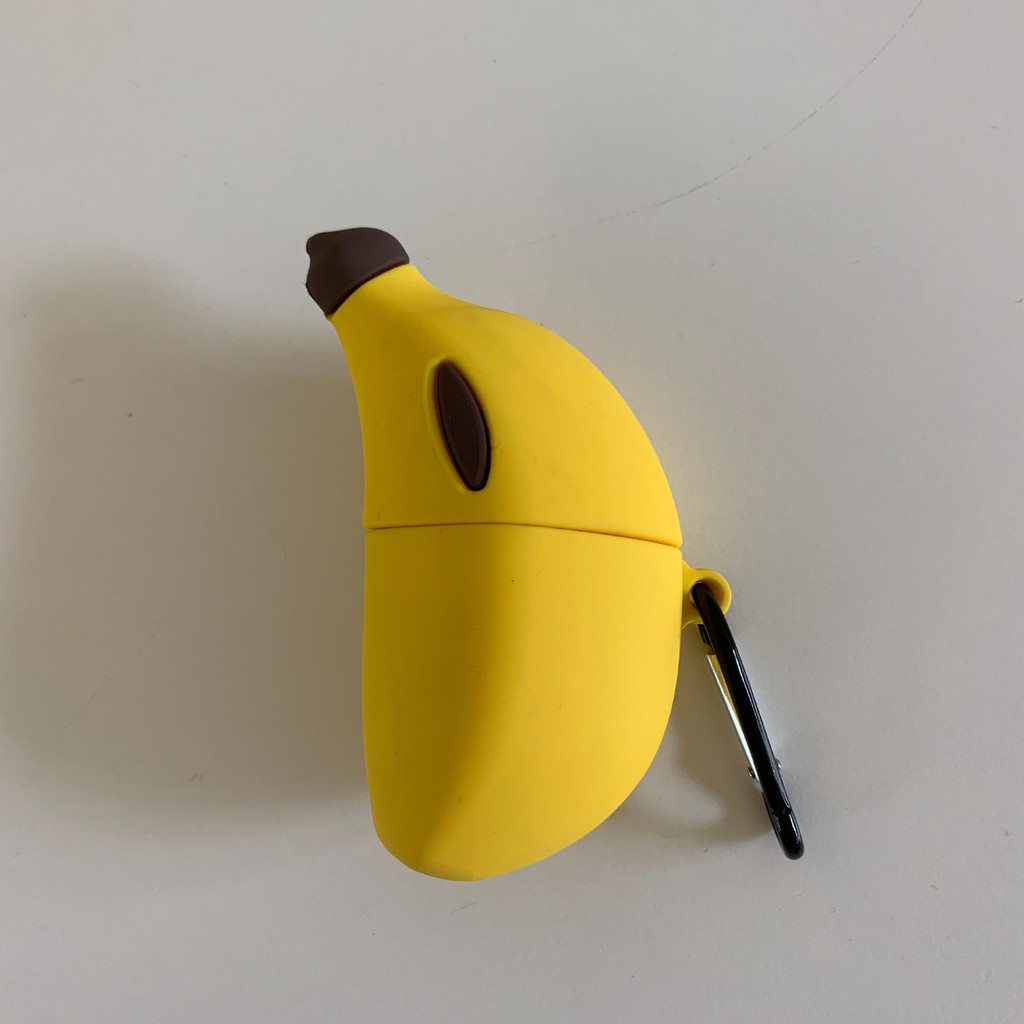 Vỏ Bảo Vệ Hộp Sạc Tai Nghe Bluetooth TWS Airpods 1 2 3 Pro I12 i13 Inpods 12 13 Pro Airpods3 Hình Trái Chuối 3D Bằng Silicone Mềm