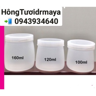 Hủ làm sữa chua - làm yaourt 100ml .120ml .160ml