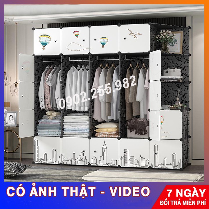 - TỦ NHỰA ĐỂ QUẦN ÁO 22 00 & 3 KỆ GÓC LẮP GHÉP ĐA NĂNG THÔNG MINH SIZE TO ( TÙY CHỌN MẪU TỦ )