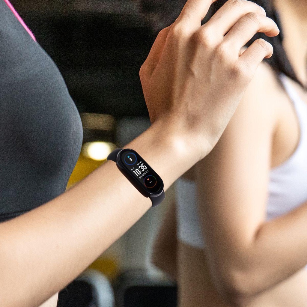BTLIMER Khung Nhựa PC Chống Dấu Vân Tay Cho Đồng Hồ Thông Minh Xiaomi Mi Band 7 6 5 4 3