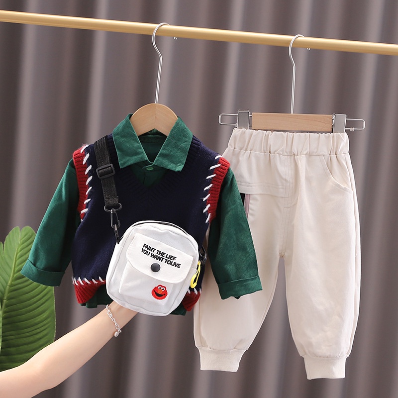 Sét 3 món cho bé 2022 bộ áo ghi lê