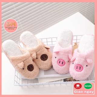 Dép bông nỉ hình thú đi trong nhà, Dép bông hình heo lợn ngộ nghĩnh