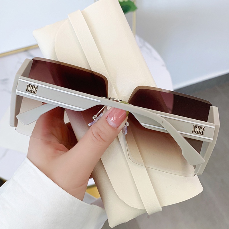 Kính Mát Gọng Lớn Siêu Nhẹ Không Viền Phong Cách Âu Mỹ Thời Trang JP5