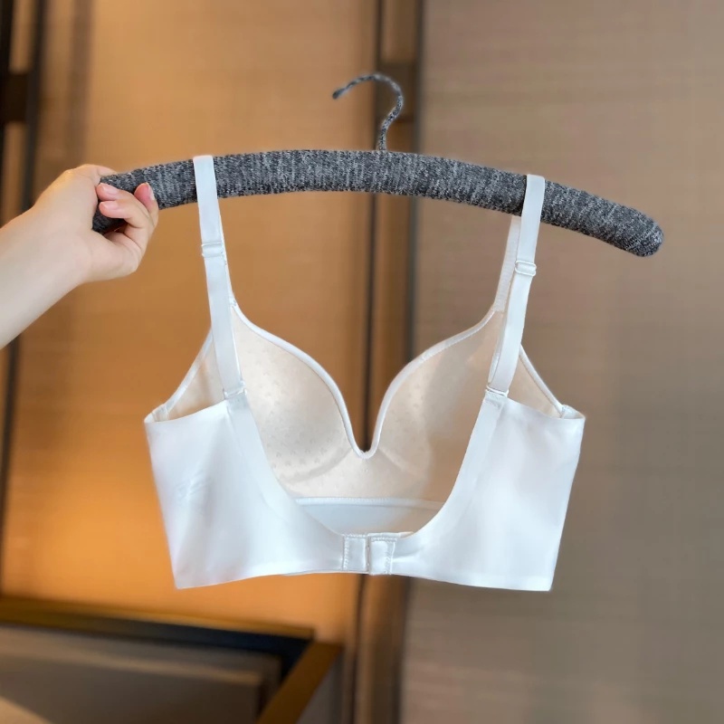 Áo Ngực Hở Lưng Chữ U Khoét Sâu / Áo Lót Mềm Mại Co Giãn Không Đường May Dành Cho Nữ