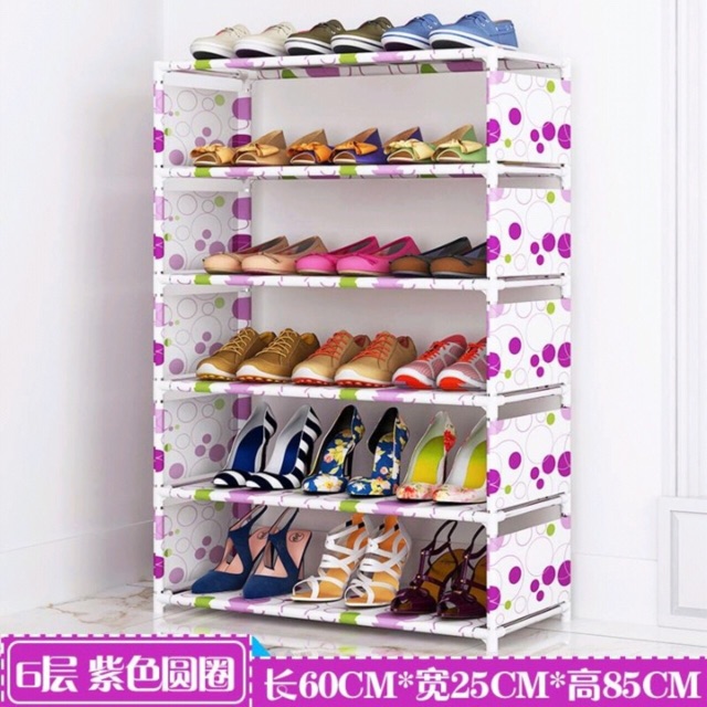 Kệ để giày 6 tầng hoa văn cực đẹp. Tiện lợi tiết kiệm ko gian
