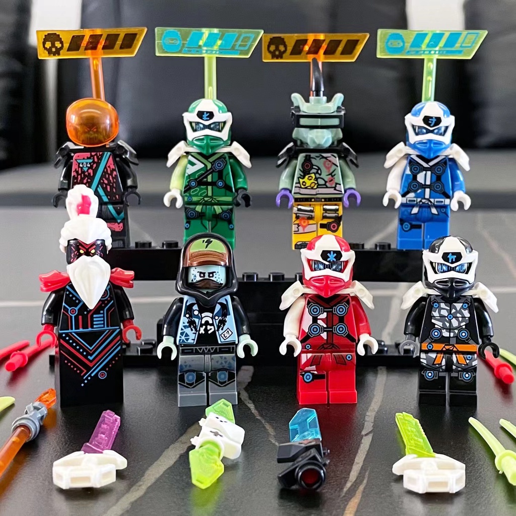 Set 8 Mô Hình Nhân Vật NINJA Độc Đáo Sáng Tạo