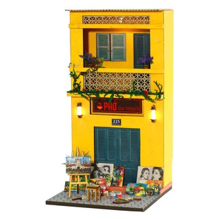 Mô Hình Gỗ DIY - Thế Giới Tí Hon - TRANH VỈA HÈ AD03