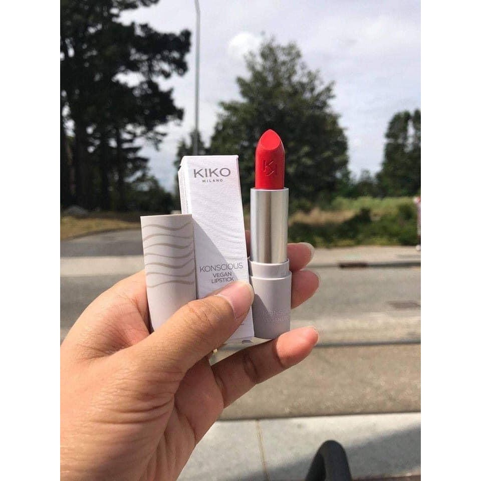 Son hữu cơ Kiko Konscious Vegan Lipstick sale 70%