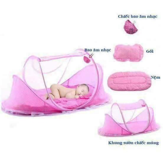 Nệm mùng di động phát nhạc cỡ đại cho bé Happy Baby