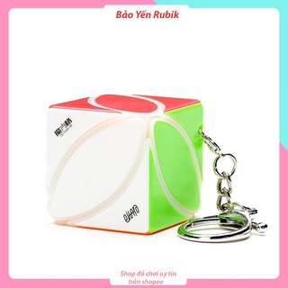 Móc Khóa Rubik Ivy Cube Giá Rẻ Rubic Biến Thể Stickerless QiYi ( Lá Phong )