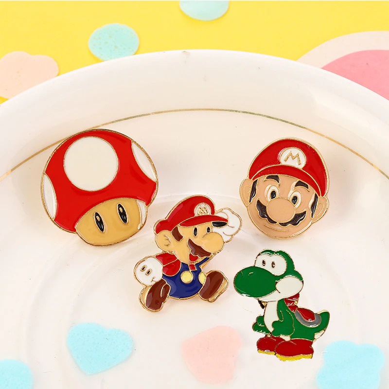 Pin cài áo game nấm Super Mario - GC256