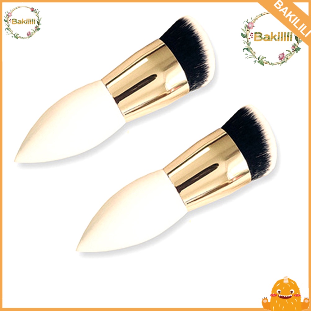 【BK】Large Flat Head Foundation Blending Face Powder Bronzer Soft Brush Makeup Tool