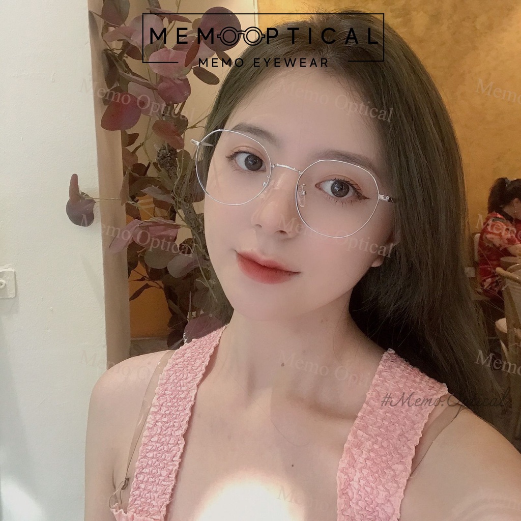 Gọng Kính Kim Loại Dáng Tròn Hàn Quốc Thời Trang  3123 Memo Optical