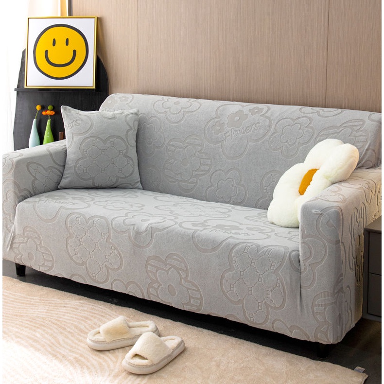 Vỏ Bọc Ghế Sô Pha 1 / 2 / 3 / 4 / 5 Chỗ Ngồi Chống Trầy Xước Co Giãn Cho Phòng Khách