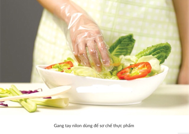 Găng Tay Nilon Dùng 1 Lần
