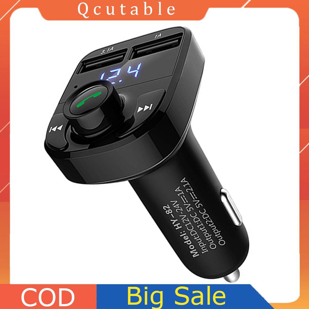 Thiết bị thu phát bluetooth phát nhạc và đài Fm Hy-82 cho xe ô tô với 2 cổng sạc USB