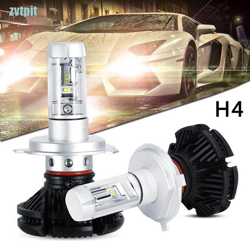 [ZVT] 2PCS X3 H4 100W 12000LM LED Headlight Turbo Light Bulbs Car Conversion Kit 6000K  PT