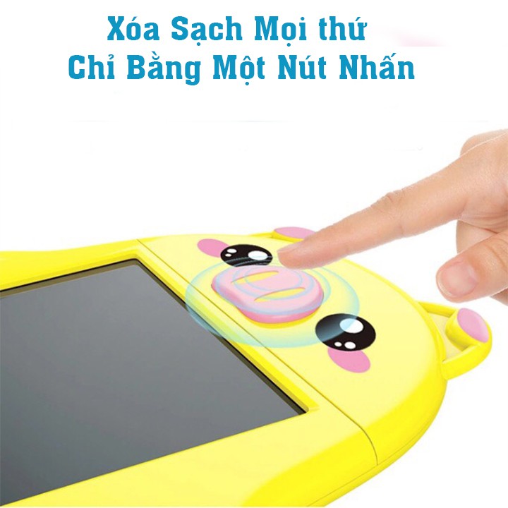 BẢNG TỰ XÓA ĐIỆN TỬ THÔNG MINH LCD 9INCH HÌNH THÚ DỄ THƯƠNG CHO BÉ TẬP VẼ VIẾT