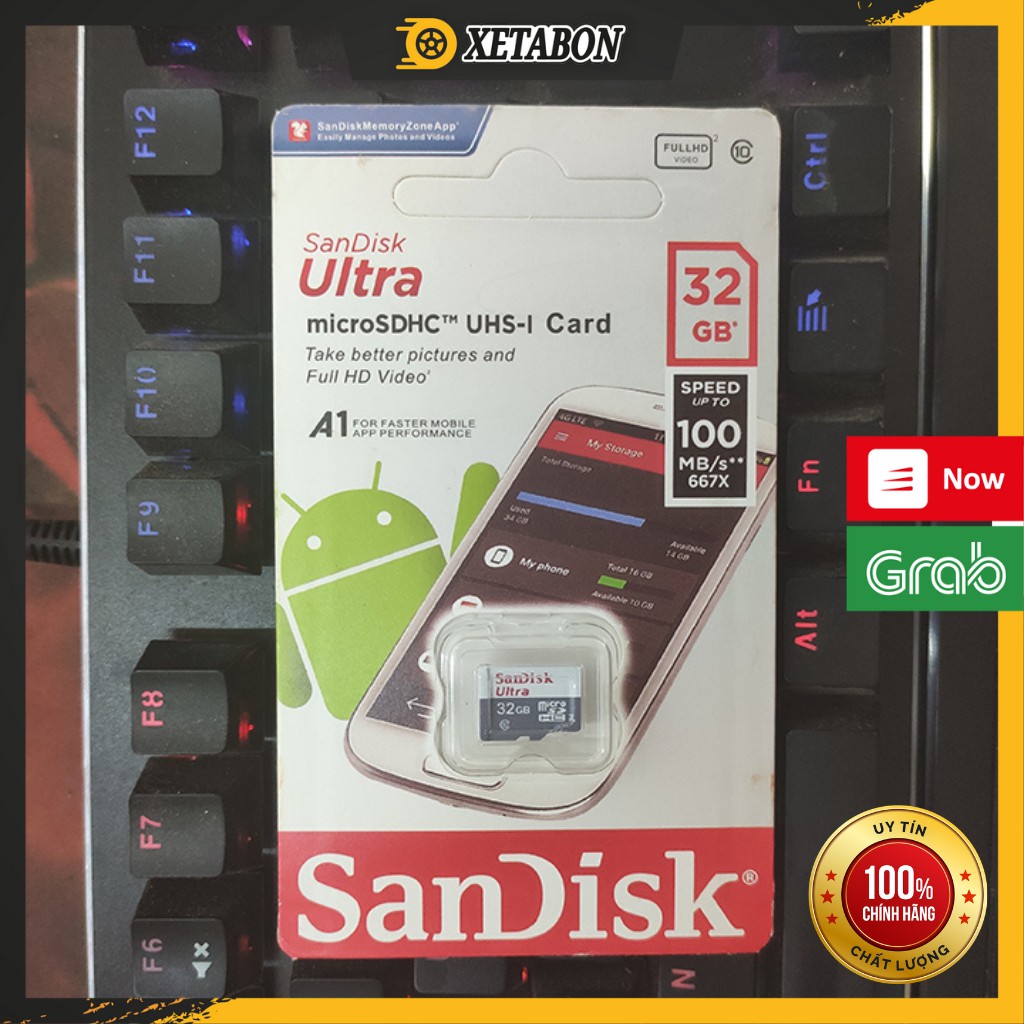 Thẻ nhớ MicroSDHC 32GB SanDisk Ultra Class 10 667x 100MB/s Chuyên Dụng Cho Camera Hành Trình