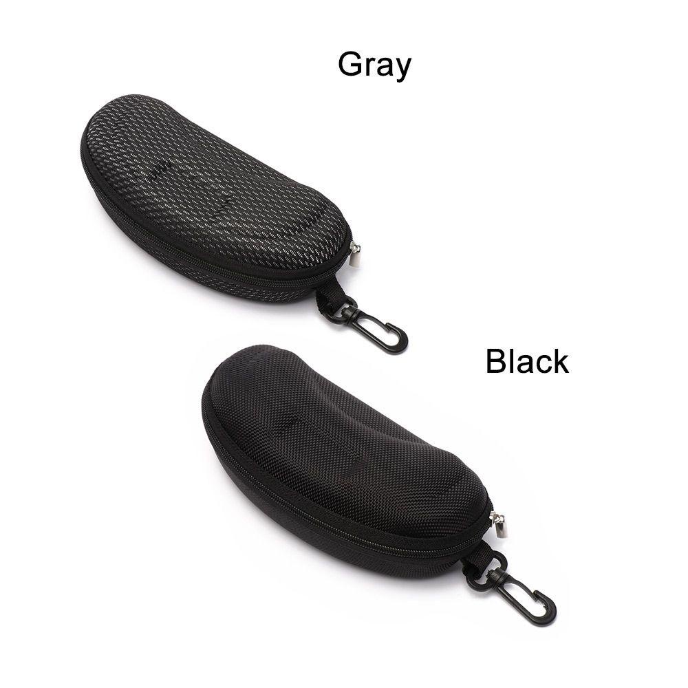 Hộp Đựng Mắt Kính Trượt Tuyết EVA Cứng Có Dây Kéo Màu Xám / Đen Chất Lượng Cao