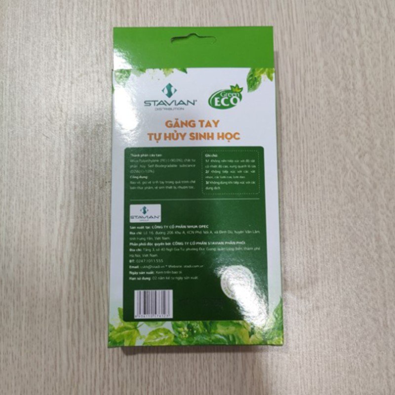 Găng tay tự hủy sinh học Green Co