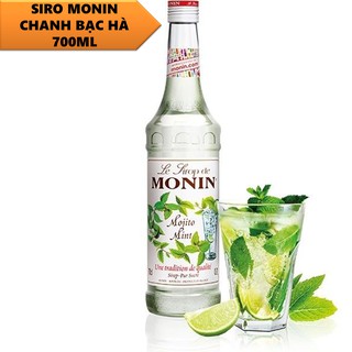 Siro Monin Chanh Bạc Hà Chai 700ml