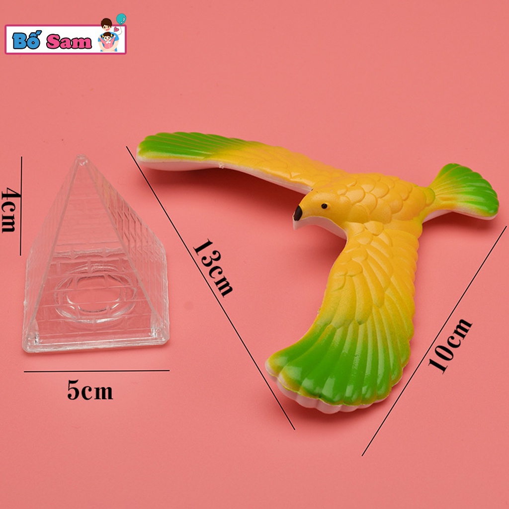 Đồ chơi chim ưng giữ thăng bằng kèm đế kim tự tháp xả stress vui nhộn Shop Bố Sam