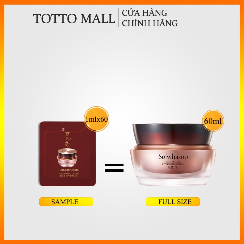 [10 gói] Kem thông đỏ Sulwhasoo Timetreasure Renovating Cream Ex - Kem dưỡng thông đỏ Sulwhasoo