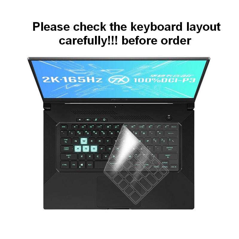Tấm Lót Bảo Vệ Bàn Phím Máy Tính ASUS TUF Dash F15 FX516PR FX516PM TUF516PE FX516 PR PM 15 ROG Zephyrus M16 GU603HM 16 Tiện Dụng