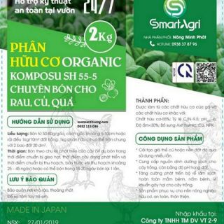 Phân hữu cơ organic komposu 2kg