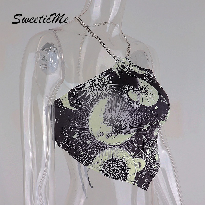 Áo Lửng Hai Dây In Họa Tiết Quyến Rũ Dành Cho Nữ 2021 | BigBuy360 - bigbuy360.vn