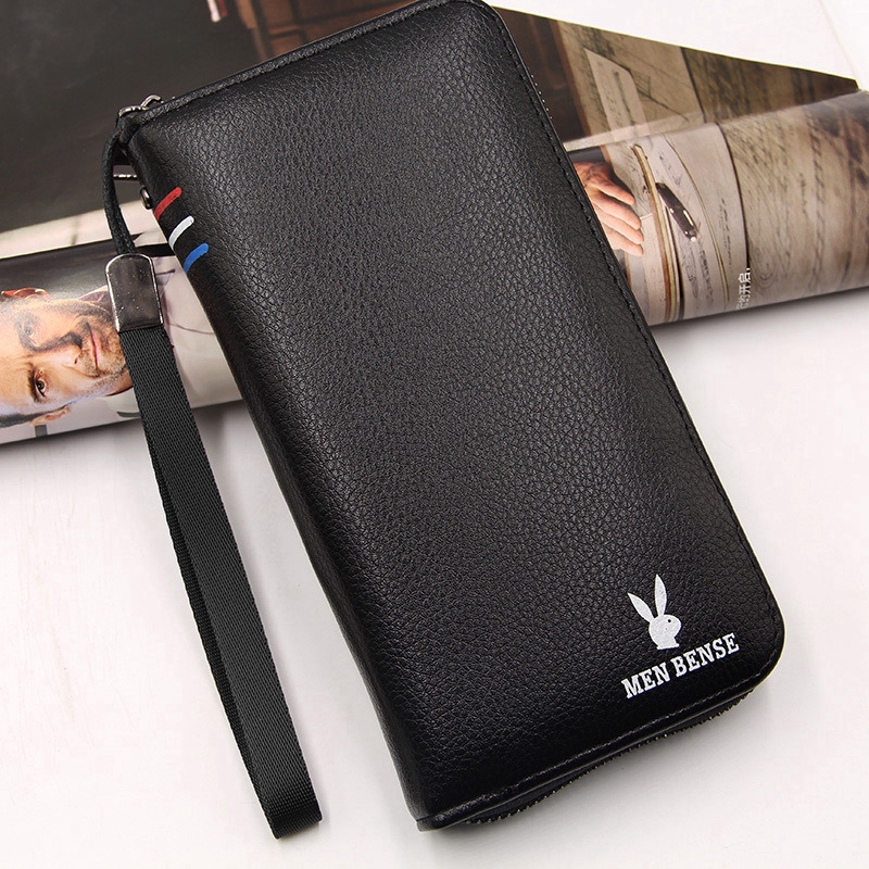 A sleek long wallet with elegant colors for men