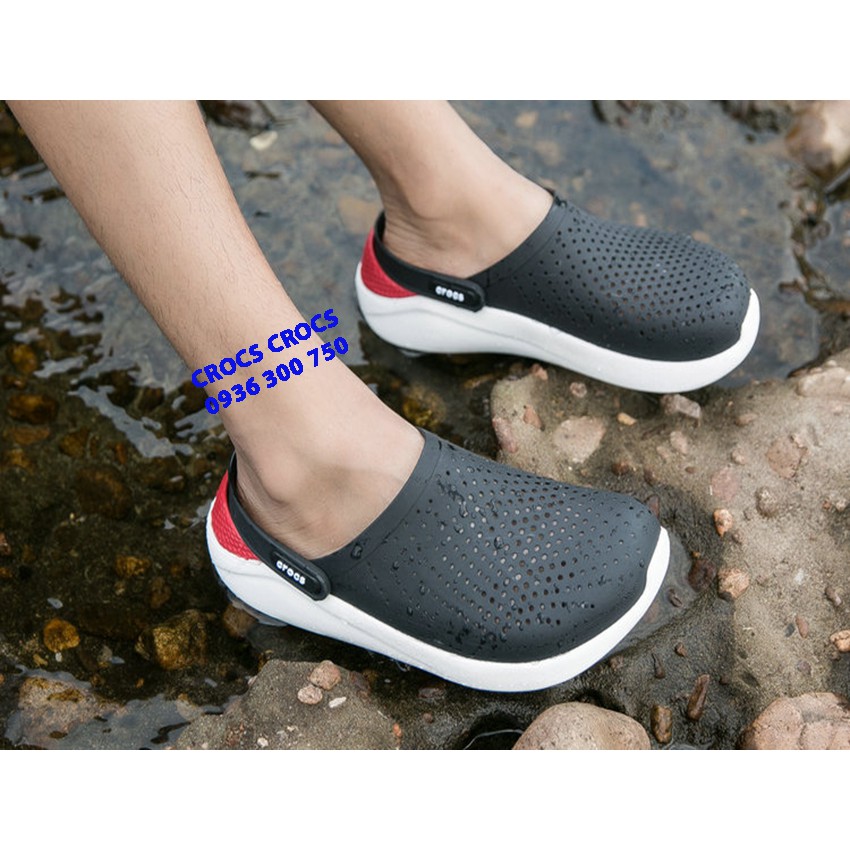 DÉP SỤC C.ROC.S LITERIDE MÀU ĐEN LÓT ĐỎ ĐẾ TRẮNG CHO CẢ NAM VÀ NỮ | BigBuy360 - bigbuy360.vn