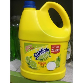 Nước rửa chén Sunlight chanh 3,8 kg
