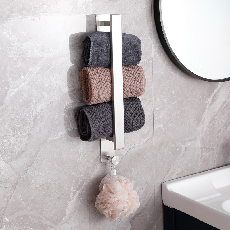 Giá Đỡ Khăn Tắm Bằng Thép Không Gỉ Thiết Kế Đơn Giản Chống Thấm Nước