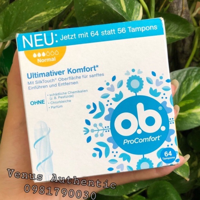 Băng vệ sinh dạng ống Tampon OB ProComfort, Extra Protect đủ size - Hàng nội địa Đức
