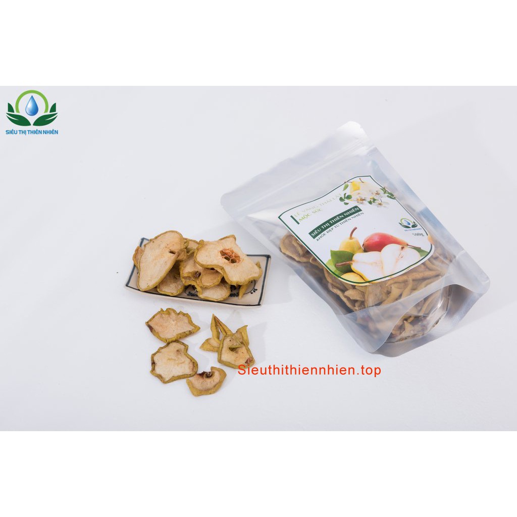 Quả lê vàng thái lát sấy khô đóng túi zip thương hiệu Mộc Sắc | BigBuy360 - bigbuy360.vn