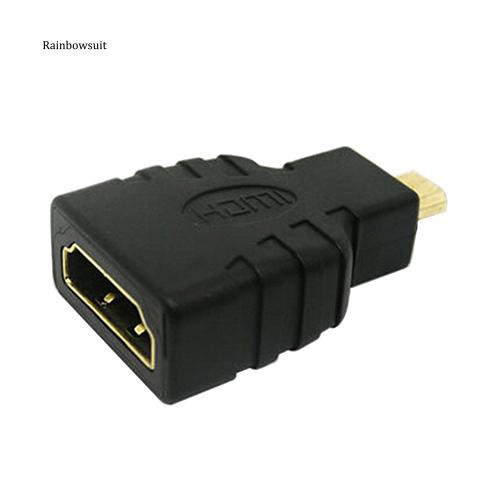 Đầu Chuyển Đổi Micro HDMI Sang HDMI Type D Sang Type A Cho HDTV V1.4