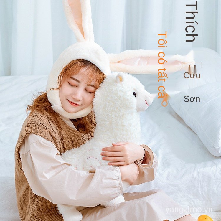 Thú nhồi bông hình lạc đà Alpaca đáng yêu