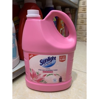 Nước lau sàn Sunlight tinh dầu thảo mộc ,can 3,8Kg