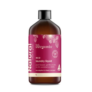 Nước giặt sinh thái hương Bạch đàn Cherry Dừa Eco Laudry Liquid Little Innoscents 1L Hàng Nhập Khẩu Chính Hãng Úc