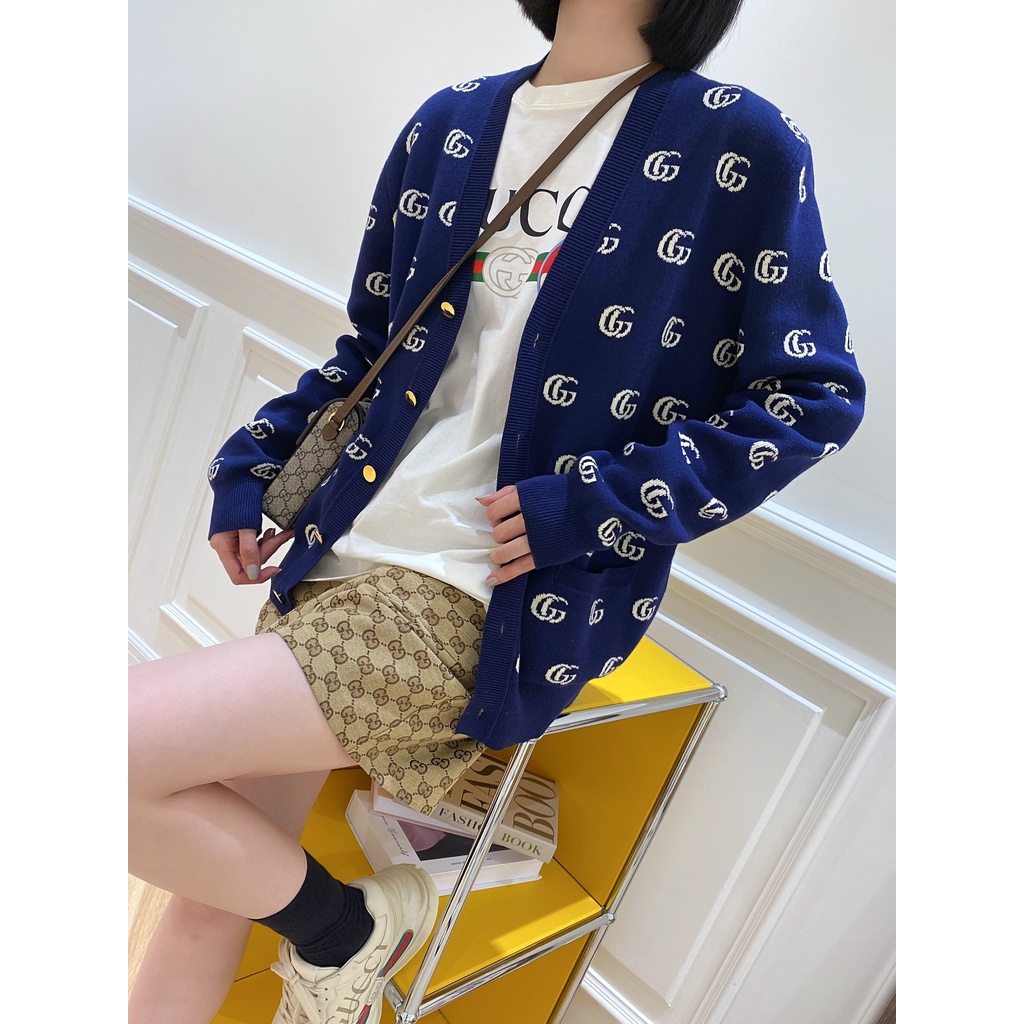 Áo Len Cardigan Guccii1 FW21 ( Full Tag, mac,... )