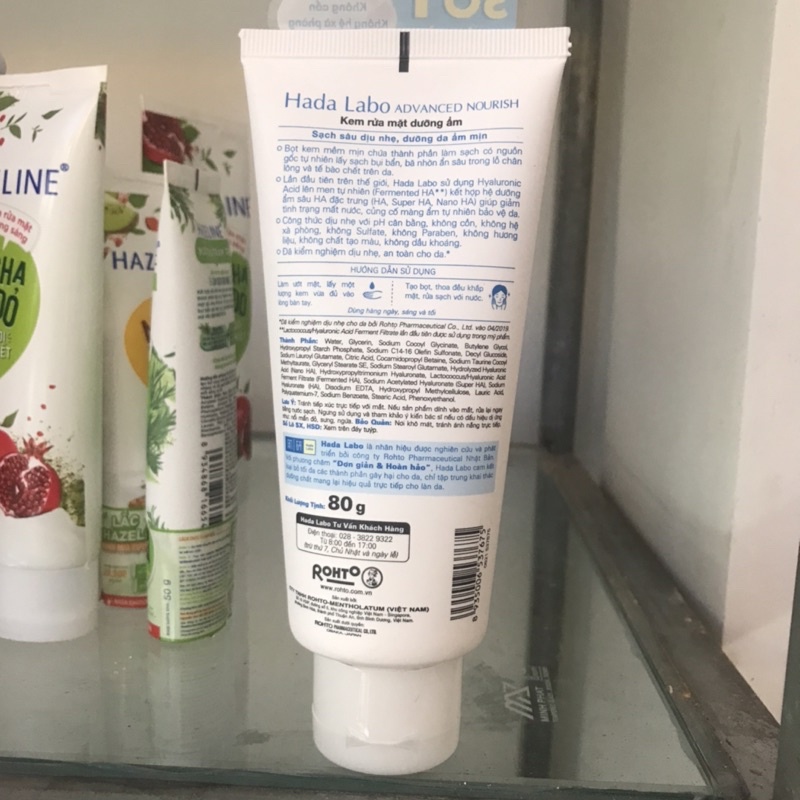kem Rửa Mặt Dưỡng Ẩm Hada Labo Advanced Nourish 80g