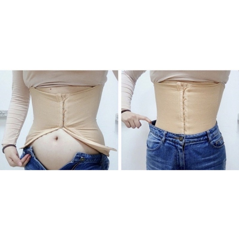 Đai nịt bụng giảm eo, giảm mỡ bụng latex Sline 9 xương nẹp mềm Malaysia