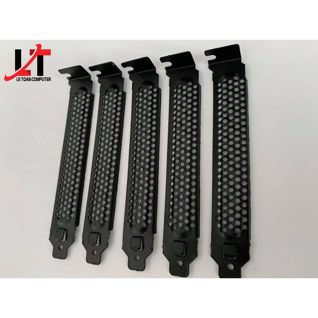 Thanh chắn lưới kim loại khe PCI máy tính để bàn màu đen có lỗ (1 cái) | BigBuy360 - bigbuy360.vn