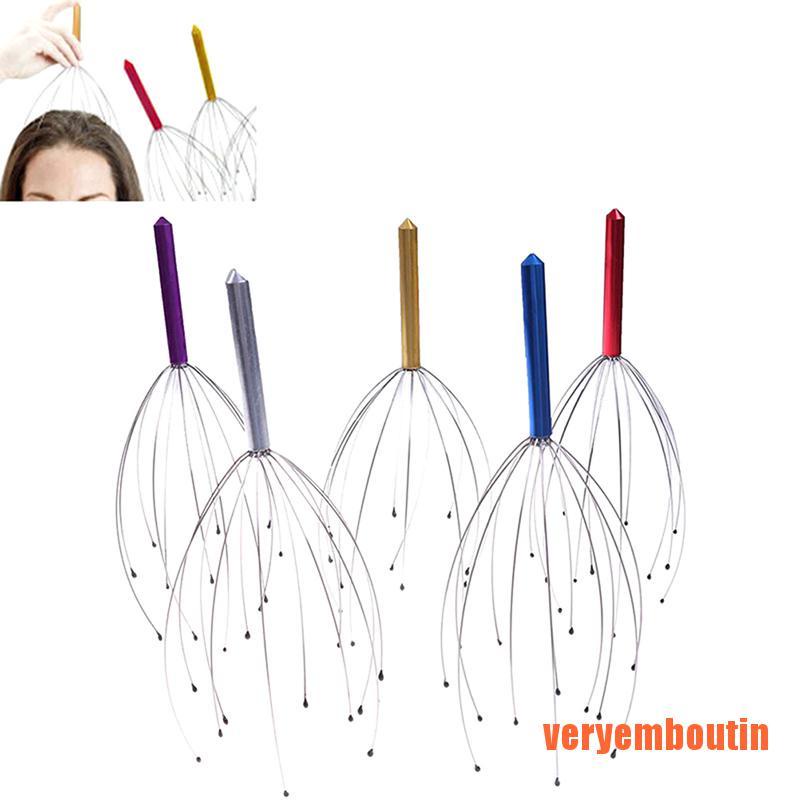 [Hàng mới về] Dụng cụ mát xa da đầu thiết kế kiểu 12 ngón tay tiện lợi