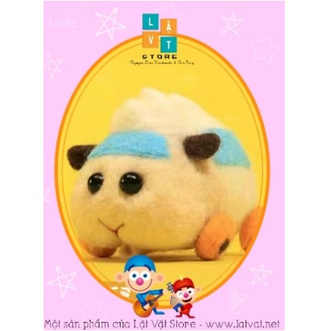 [Mới 2021] Bộ len chọc Biệt Đội Xe Ô tô Hamster cho người bắt đầu,quà tặng ý nghĩa - Needle felting Car,Hamster