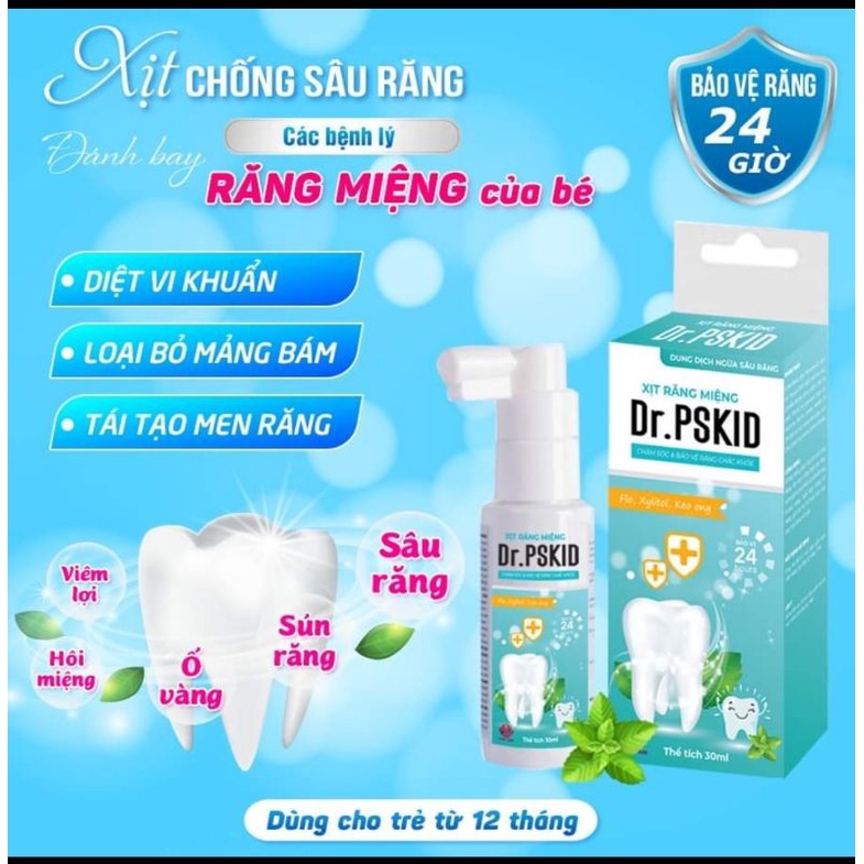 [Chính hãng] Xịt chống sâu răng cho bé Dr.PSKID
