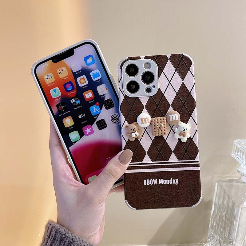 Ốp điện thoại TPU silicon mềm hình cô gái bánh quy 3D cho iPhone11 12 13 Pro Max 6 6S 7 8 Plus X XS XR XSMAX | BigBuy360 - bigbuy360.vn